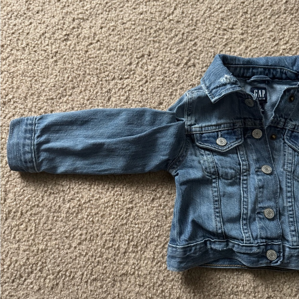 GAP Kids Denim Jacket in Light Blue - Picture 3 of 4